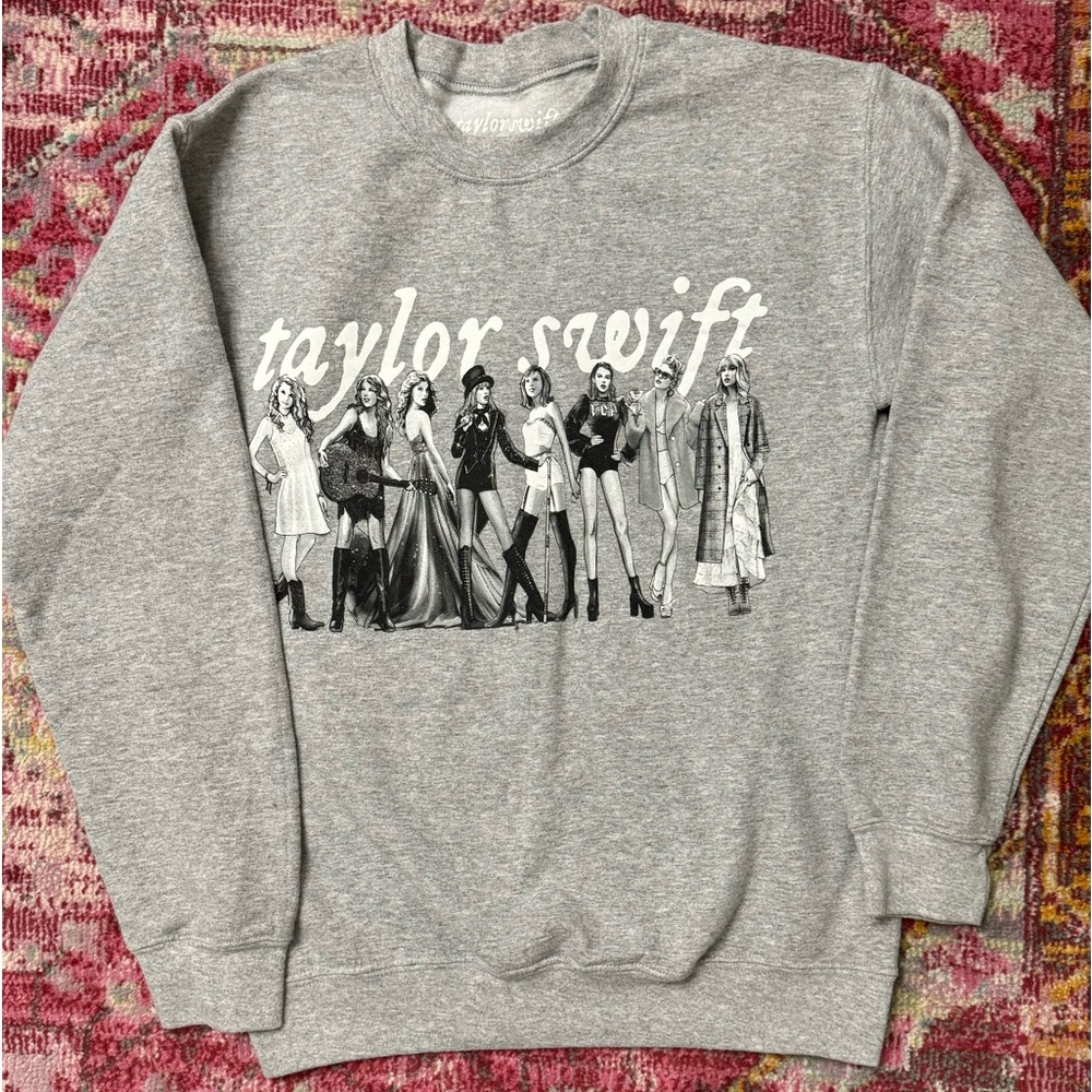 Taylor Swift Merch Heather Grey Crewneck AUTHENTIC